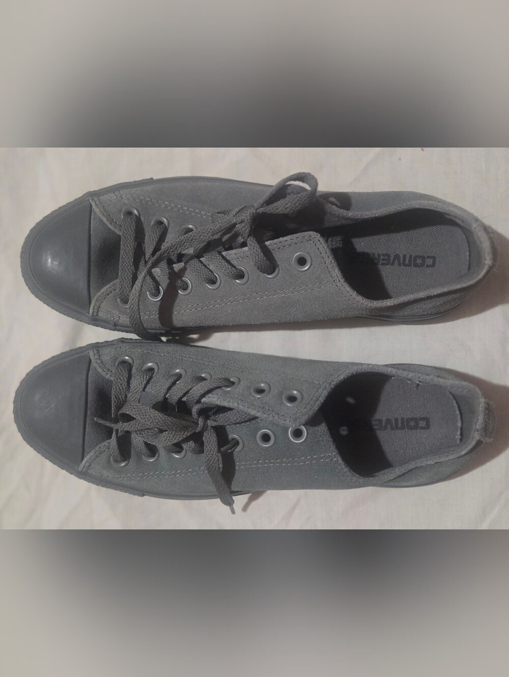 Converse Men's Gray Low-Top Canvas Sneakers